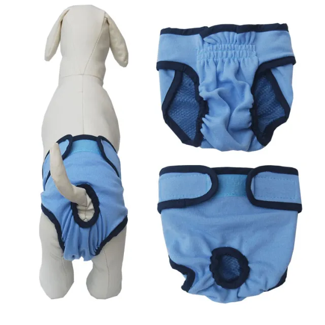 Fashion Simple Pet Velcro Menstrual Panties Blue - Shop at LoveMi