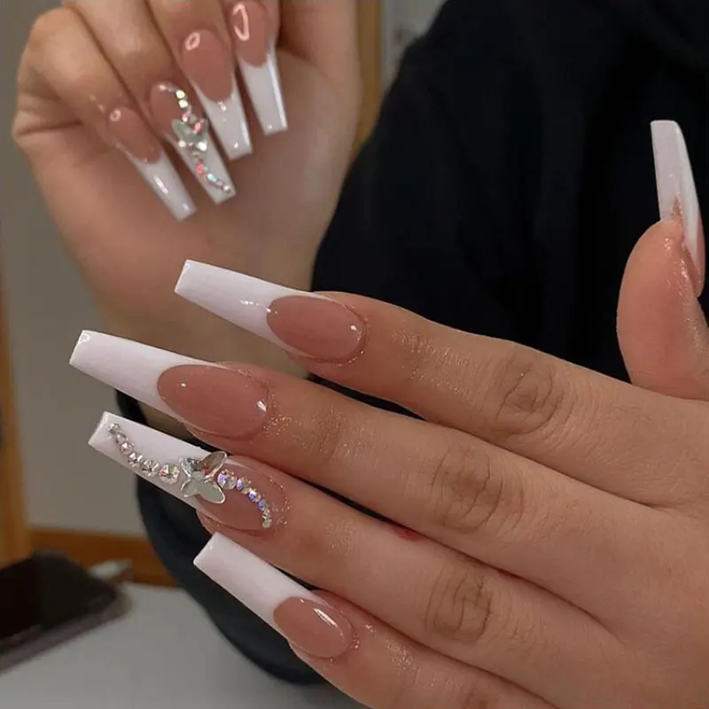 Butterfly Fake Nails Wearable Nail Stickers