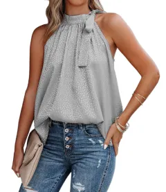 Women's Leopard Print Sleeveless Vest - Leopard - View 1