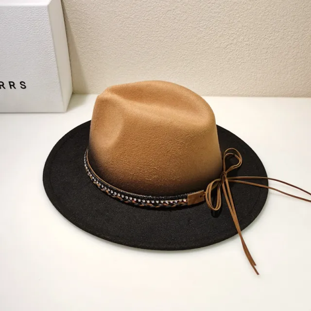 Woolen Fedora Hat Female Vintage Top Hat Black - Shop at LoveMi