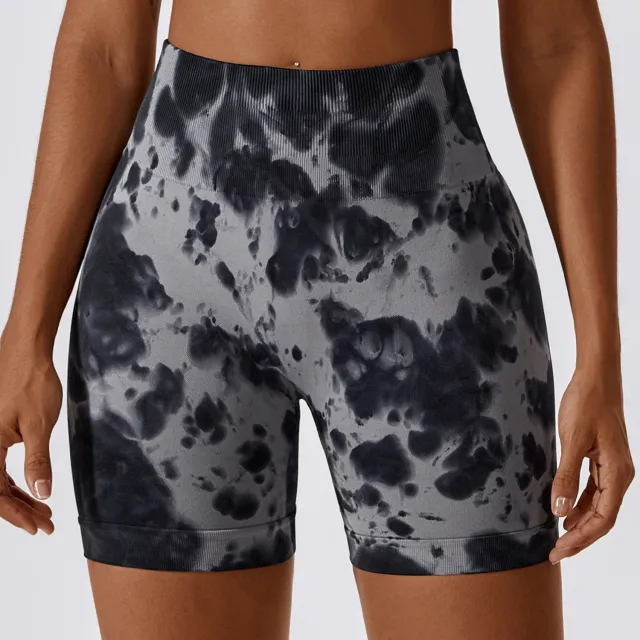 Seamless Yoga Hip Raise Fitness Pants Sports Shorts Good Quality Gray - Shop at LoveMi
