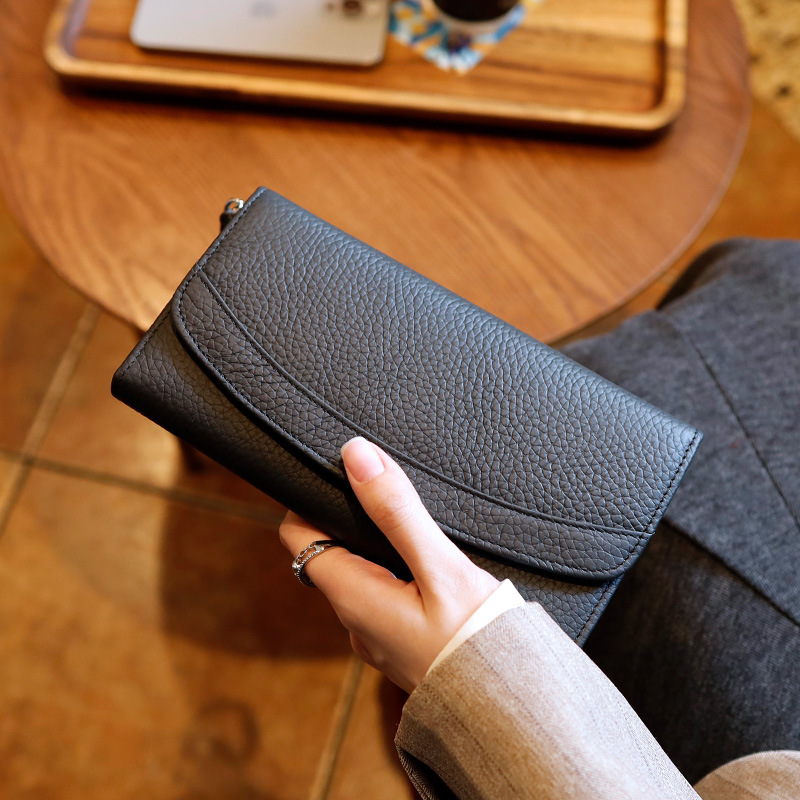 Genuine Leather Clutch Bag, picture 3 of 9