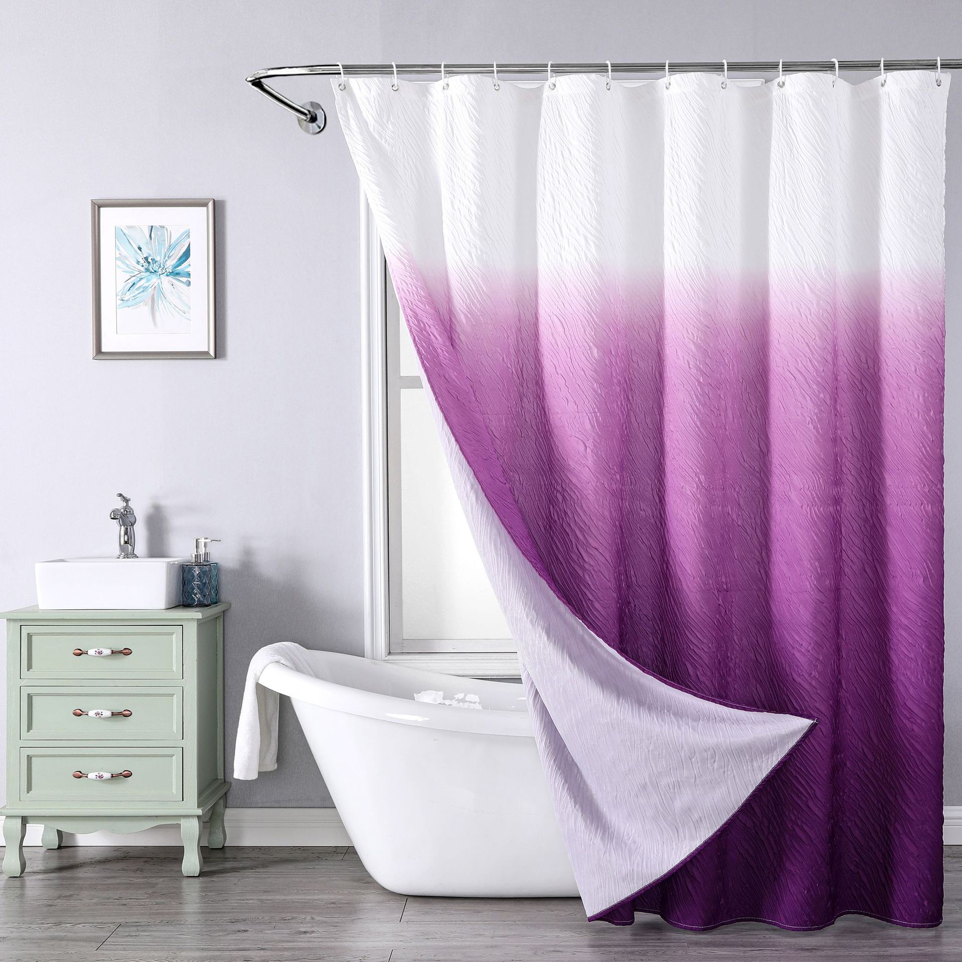 Composite Foaming Polyester Waterproof And Mildew-proof Shower Curtain - Image 14