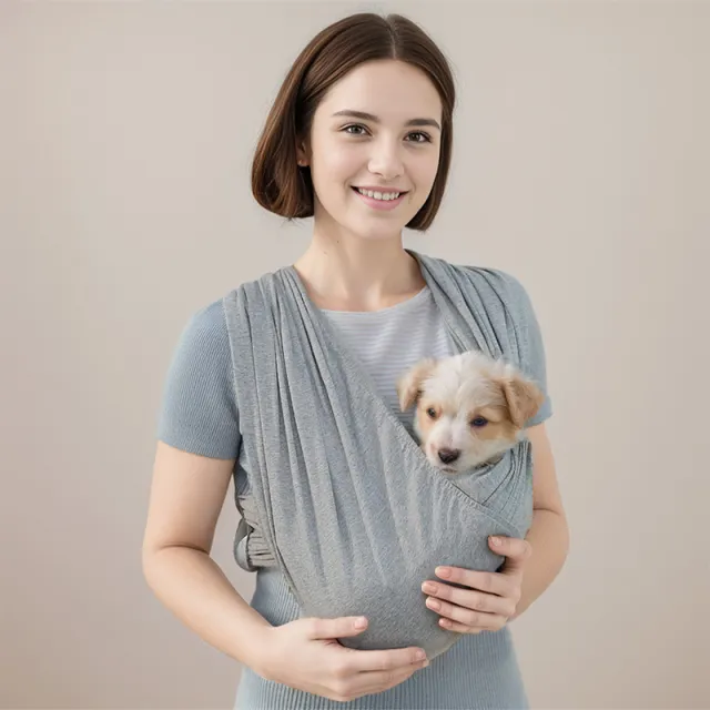 Pet Play Walking Carrying Case Adjustable Baby Sling Travel Bag Light Gray - Shop at LoveMi