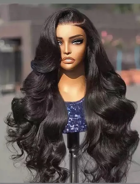 Piano Color Wig Front Lace Big Wave Curly Wig Black - Shop at LoveMi