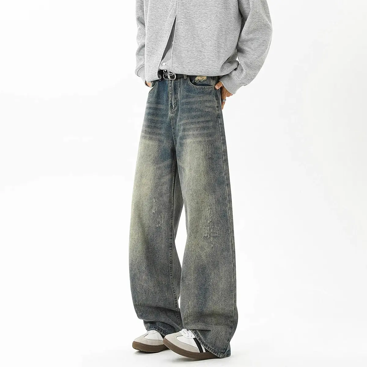 Retro Distressed Scythe Jeans
