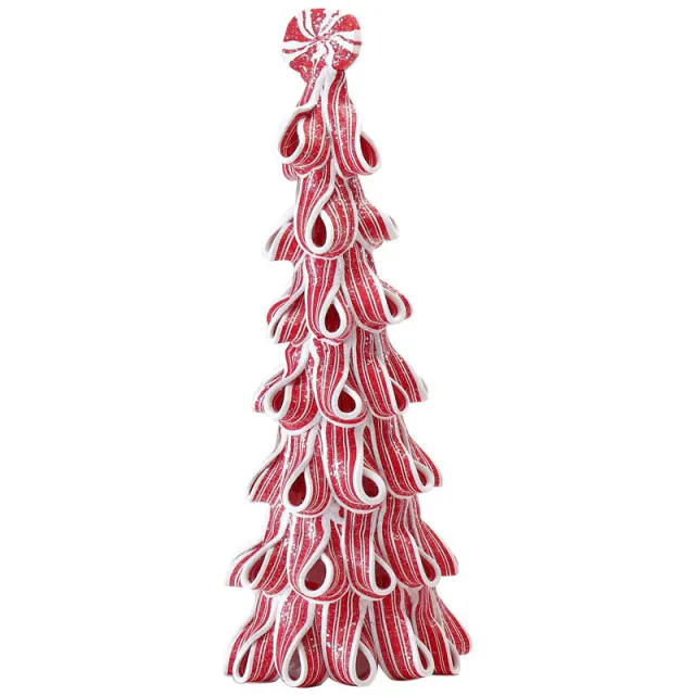 Christmas Decorations Household Luminous Polymer Clay Castle House Red And White Tree - Shop at LoveMi