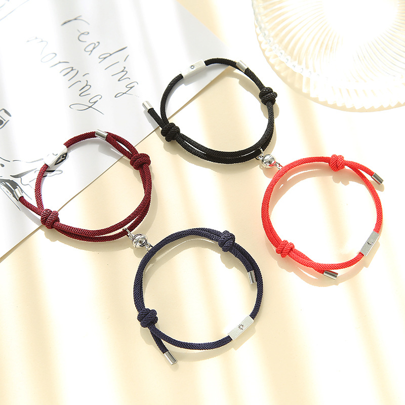 Title 4, Alloy Sun And Moon Couple Bracelets A Pair