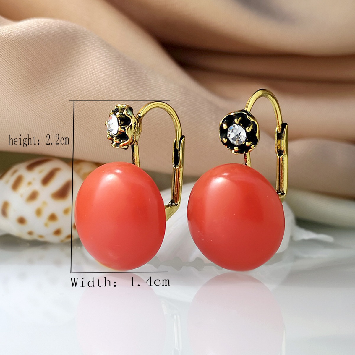 Retro Style Lantern Lady Geometric Earrings
