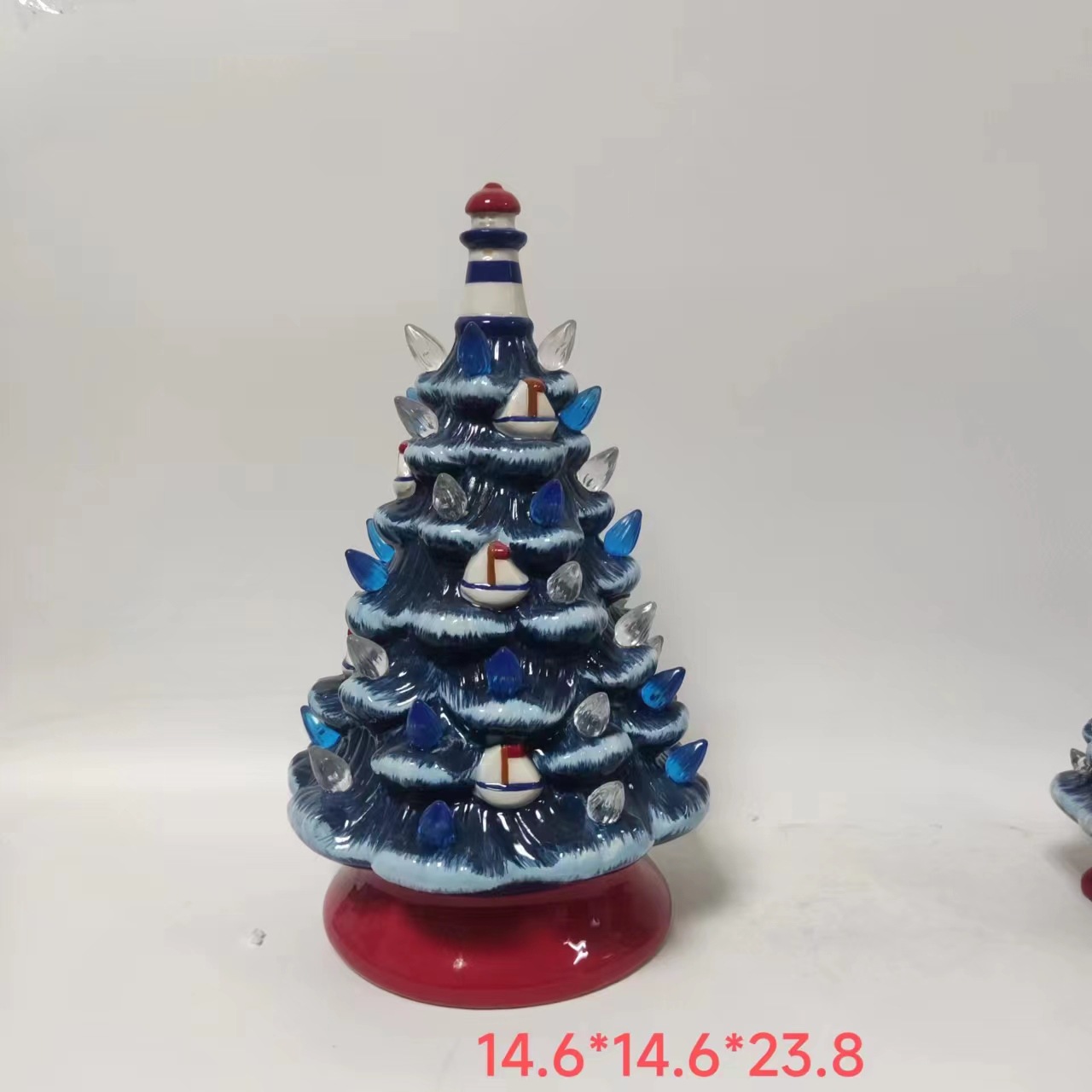 Title 7, Ceramic Luminous Tree Desktop LED Ornaments Sma...