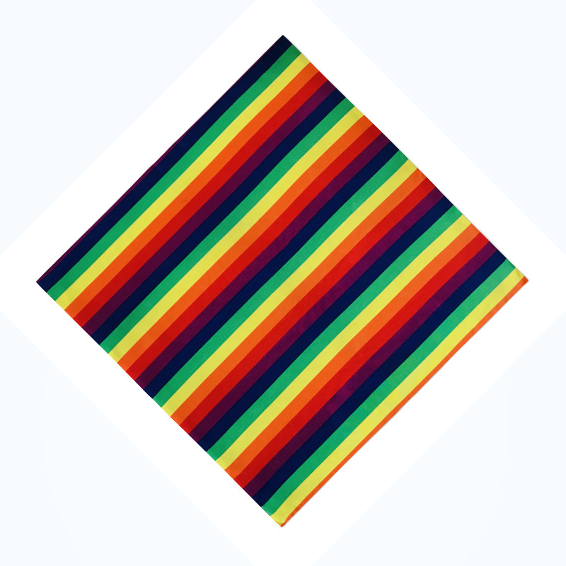 Color Stripes Square Scarf