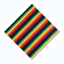 Color Stripes Square Scarf