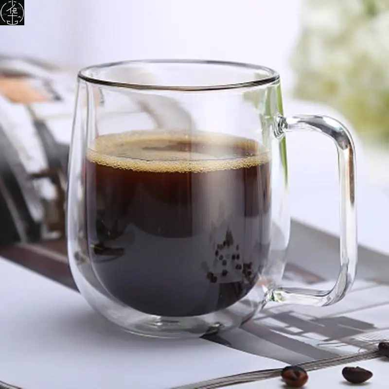 Double-layer Simplicity Borosilicate Double Layer Glass Cup