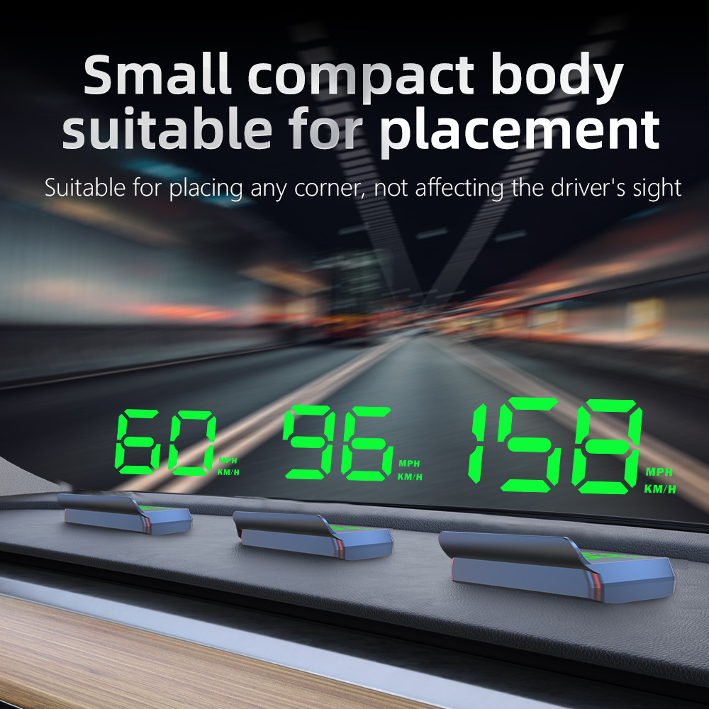 W2 Universal HUD Head-Up Display Car GPS Speedometer