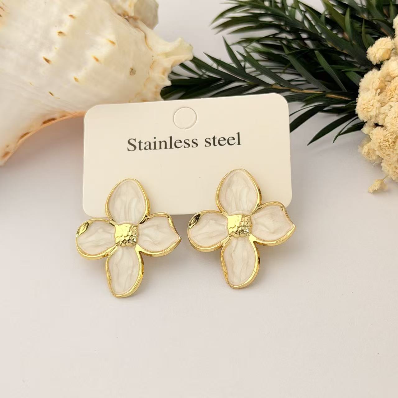 Niche-design Stainless Steel Titanium Alloy Earrings
