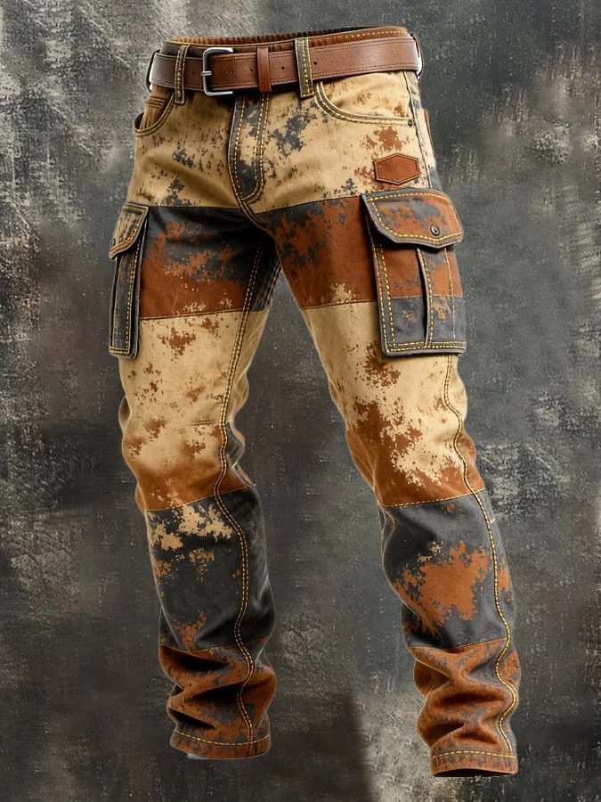 Retro Work Pants For Men In The Punk Style Inspired By Europe And America