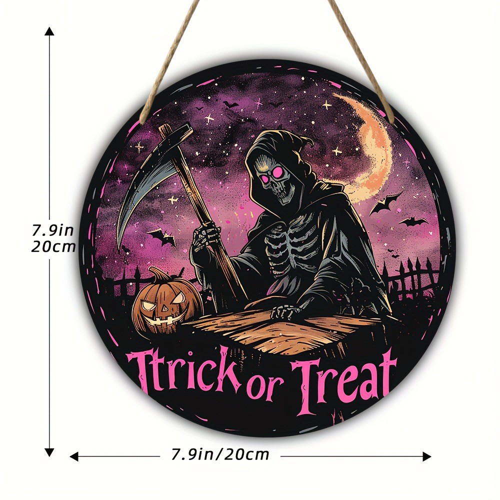 Title 2, Halloween Wooden Doorplate Home Decoration