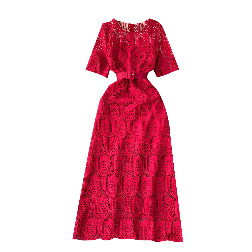 Lace Long Sleeve Maxi Dress
