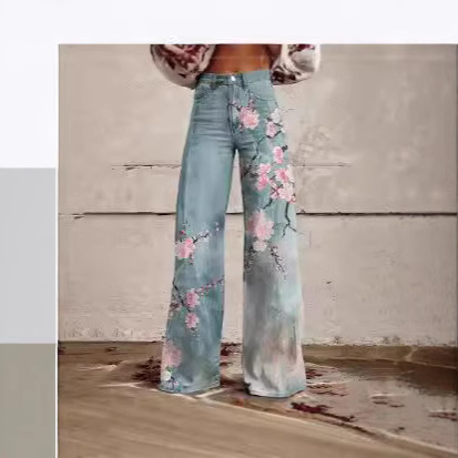 Women's Flared Thin Casual Pants - Image 1