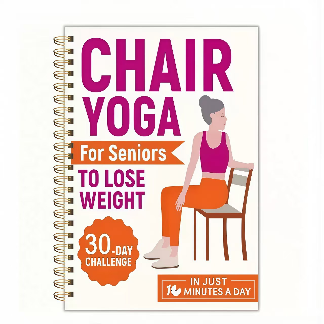 Yoga Training Guide Planner Notebook Coil-Bound Journal