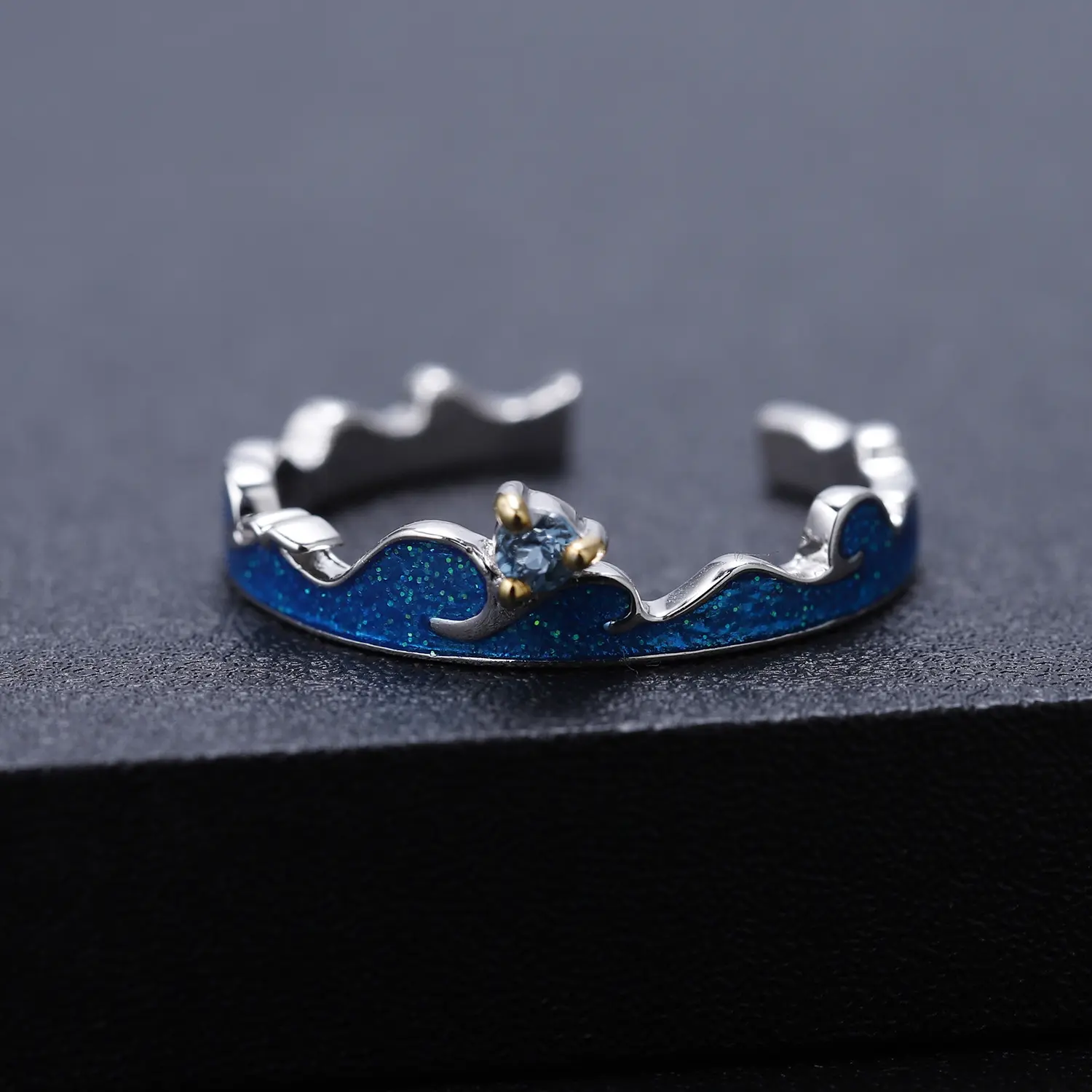 925 Silver Ring Inlaid