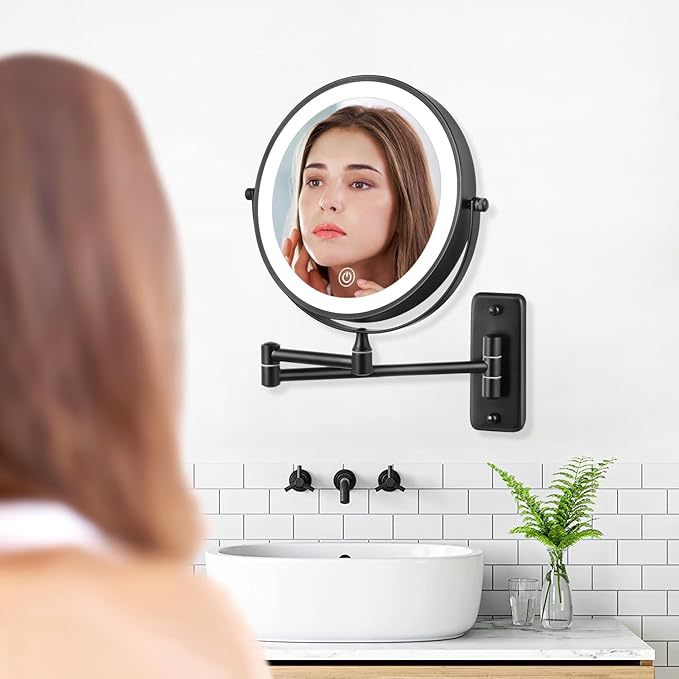 Bathroom Telescopic Double-sided Vanity Mirror