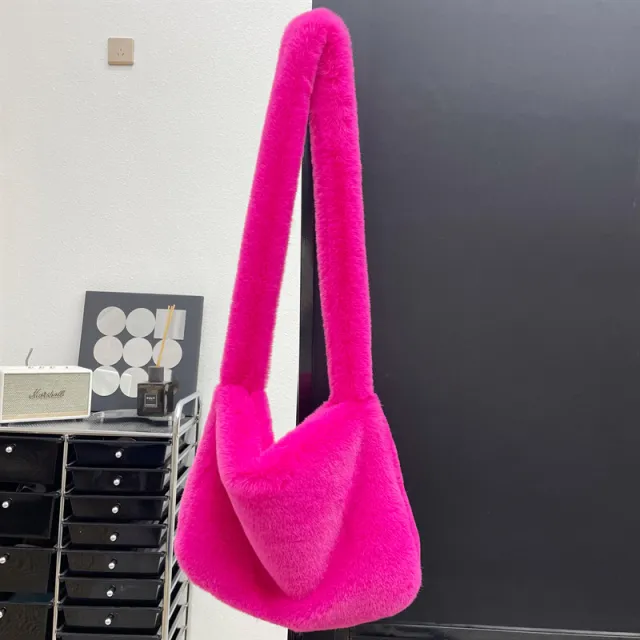 Rabbit Plush Bag All Match Shoulder Rose - Shop at LoveMi