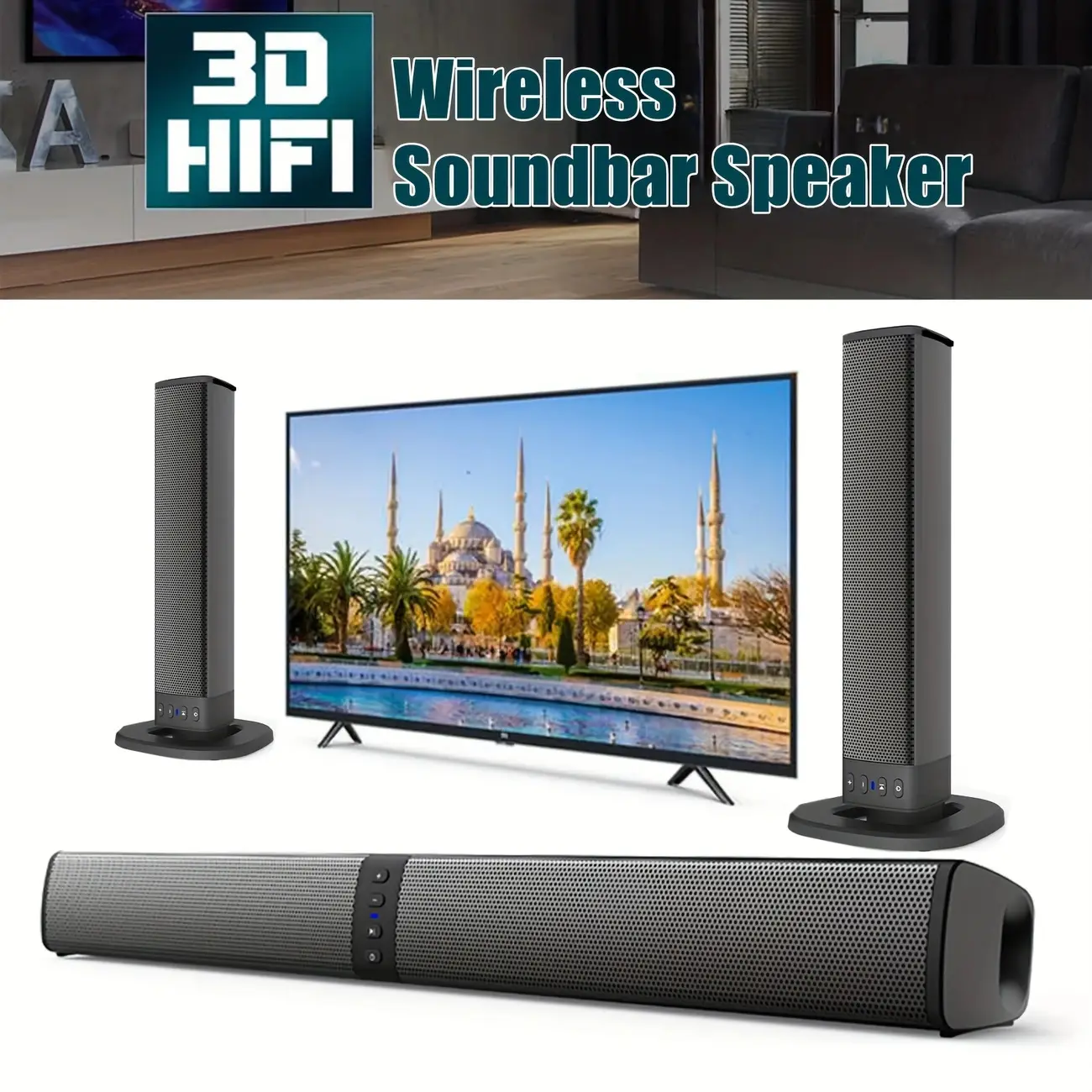 2-in-1 Soundbar For The Living Room Home