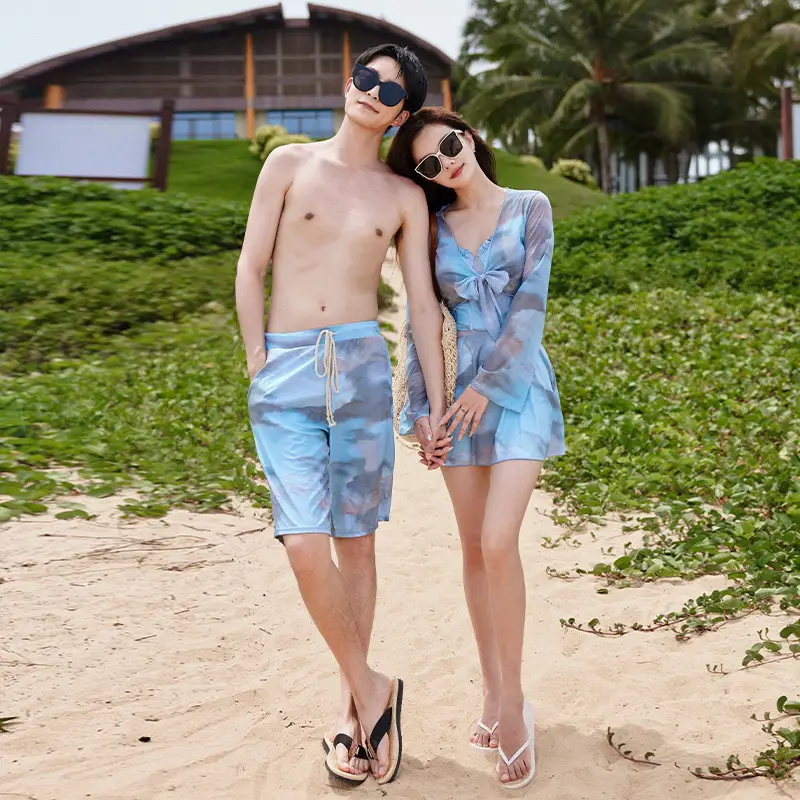 Slimming Water Park Couple Swimsuit Women's One-piece