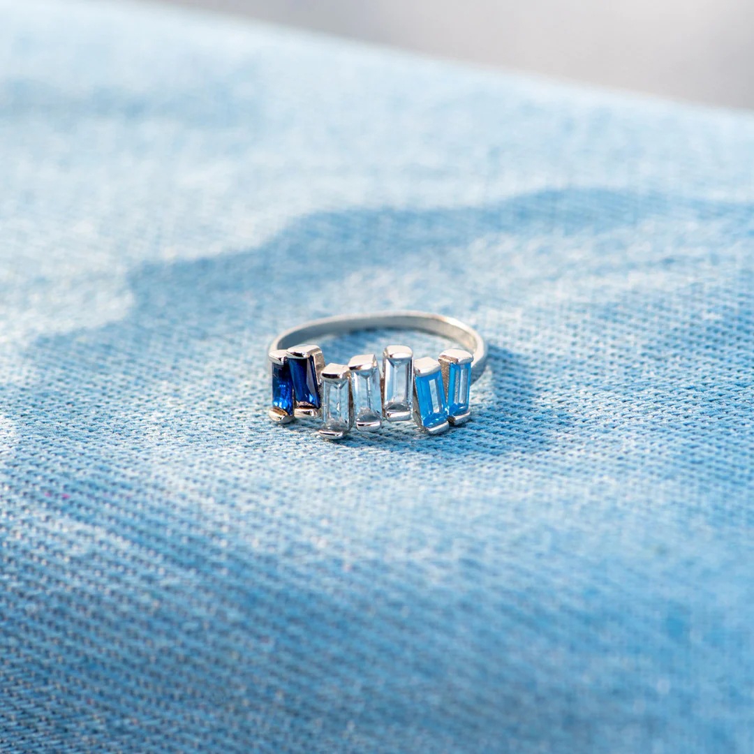 Zircon Gradient Personality Ring For Women