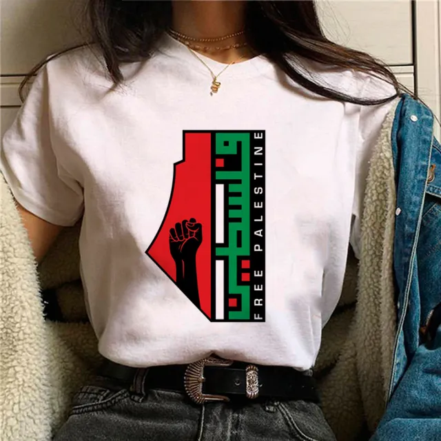 Palestine T shirts Women Comic Japanese Tshirt Female Funny Style 13050 - Shop at LoveMi