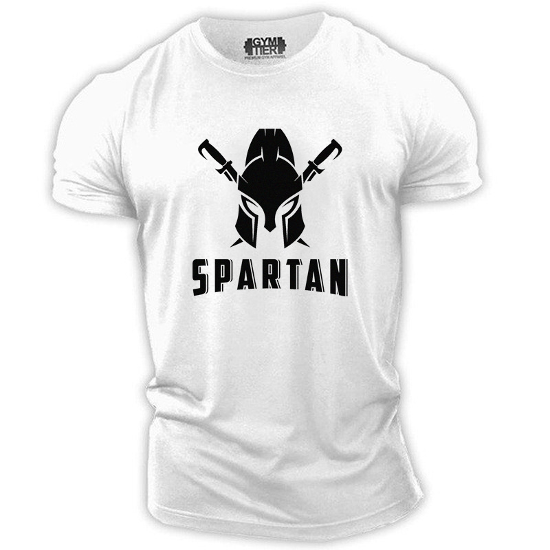 Fitness Sparta Pullover T-shirt Men's Sports Short Sleeve
