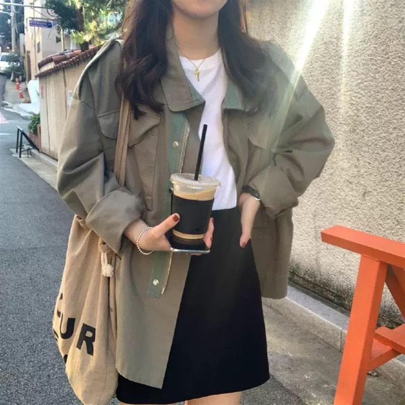 Women's Loose-fitting Versatile Zip-up Jacket product image