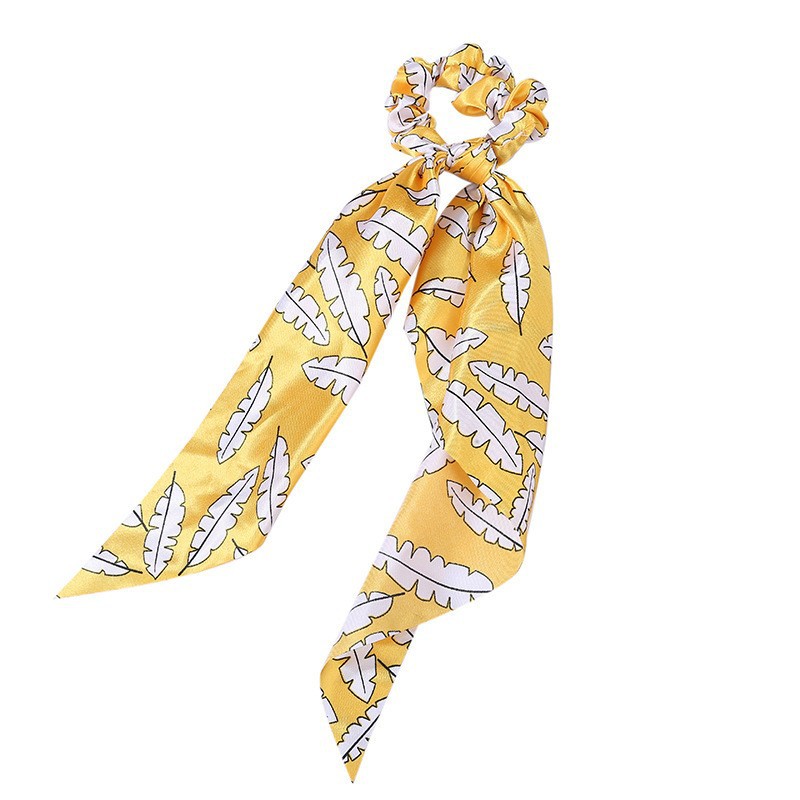 Fashion Long Streamer Printed Fabric Tie Hair Accessory For Ponytail Tie-up Hair Top Cuft