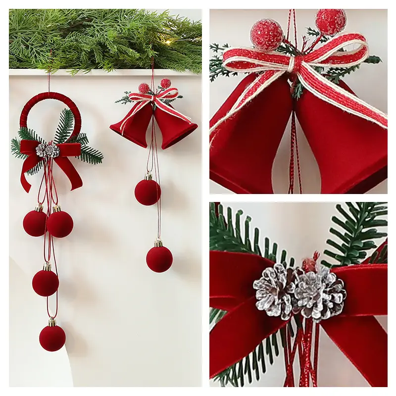 Exquisite Christmas Shop Windows Tree Hanging Decorations