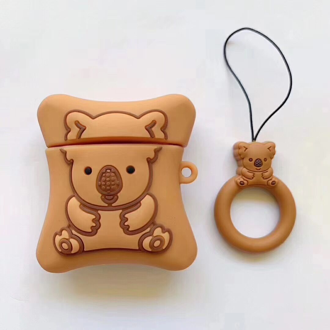 Brown Biscuit Bear Ring Chain