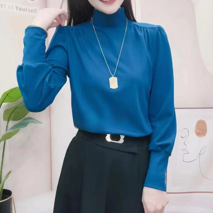 新品时尚洋气百长袖上衣女装