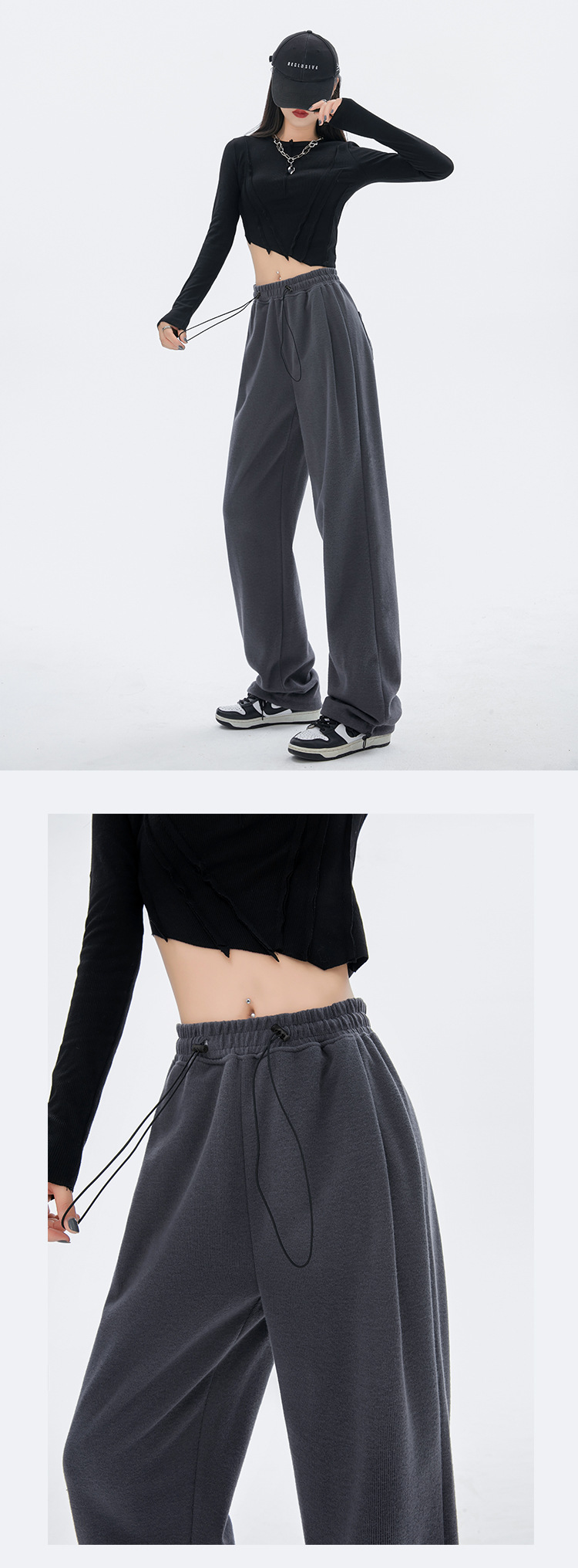 Title 5, Womens Thin Loose Straight Leg Sports Pants Co...