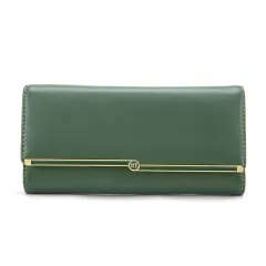 Wallet Fashion Long Wallet Female Simple Card Holder - Green - View 1