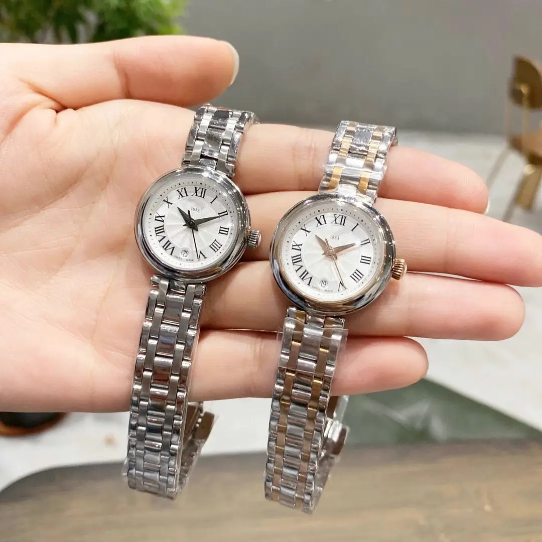 Quartz Steel Band Small Dial Roman Leather