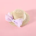 Purple Pearl Bow Hat
