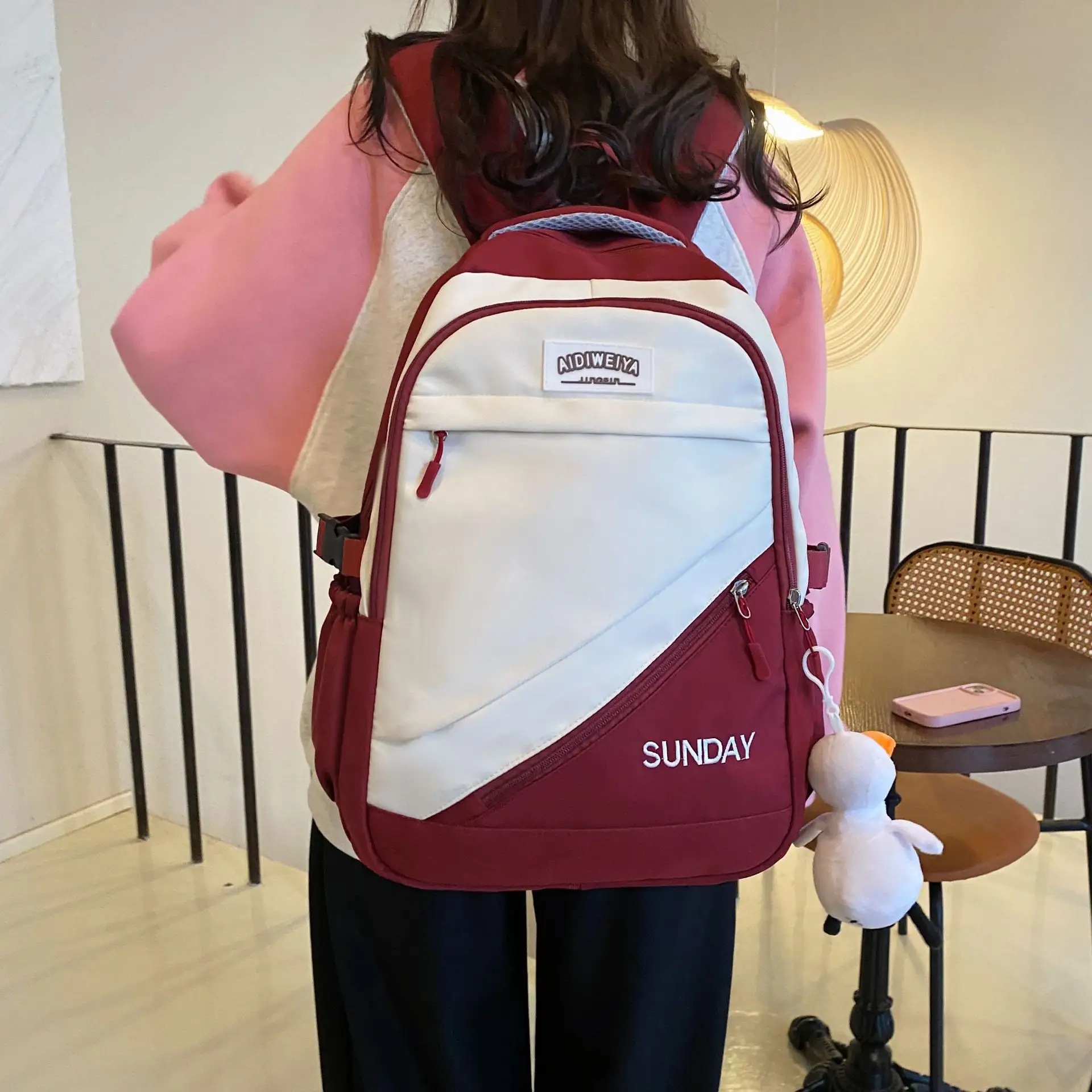 Women's Large Capacity Travel Lightweight Backpack Girls