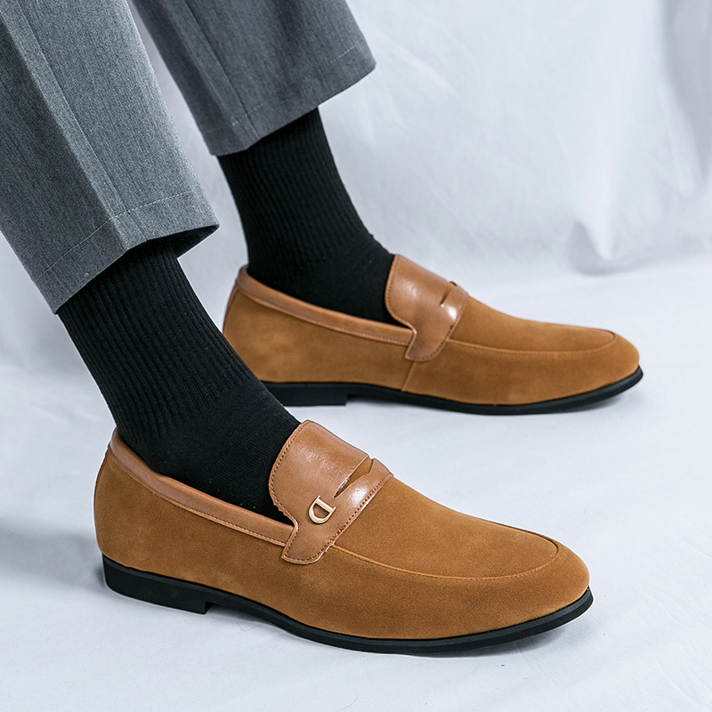 Business Suede Pointed Toe Low Heel Shoes