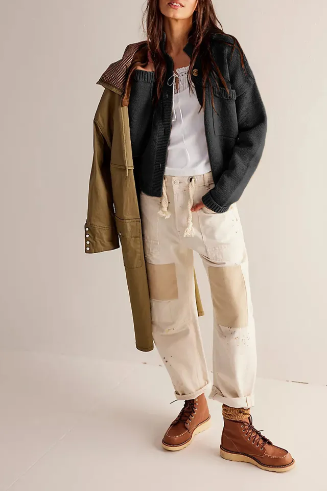 Knitted Coat Stand Collar Solid Color Cardigan Sweaters Women's Clothing Black - Shop at LoveMi