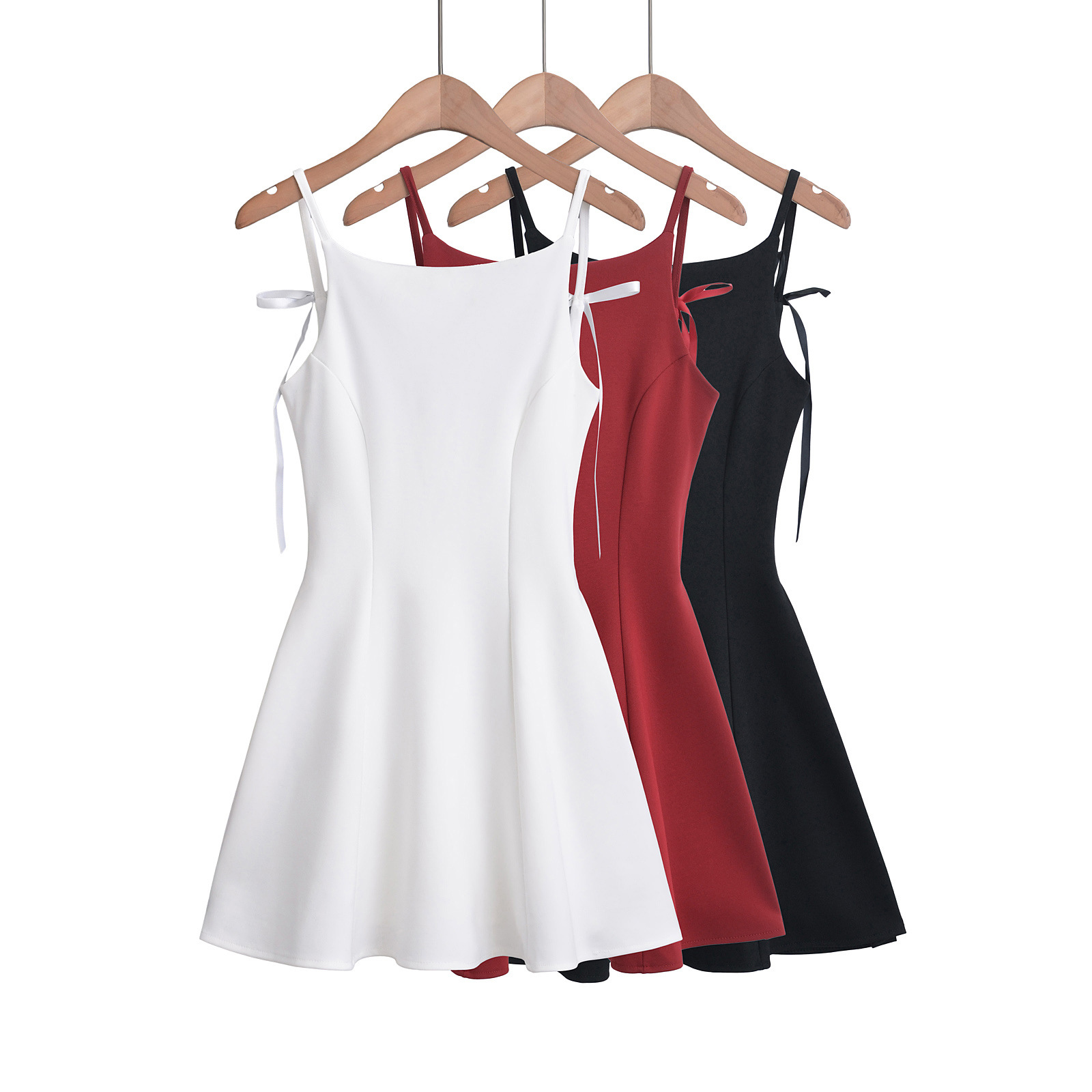 Temperament Bow Suspenders Dress Women