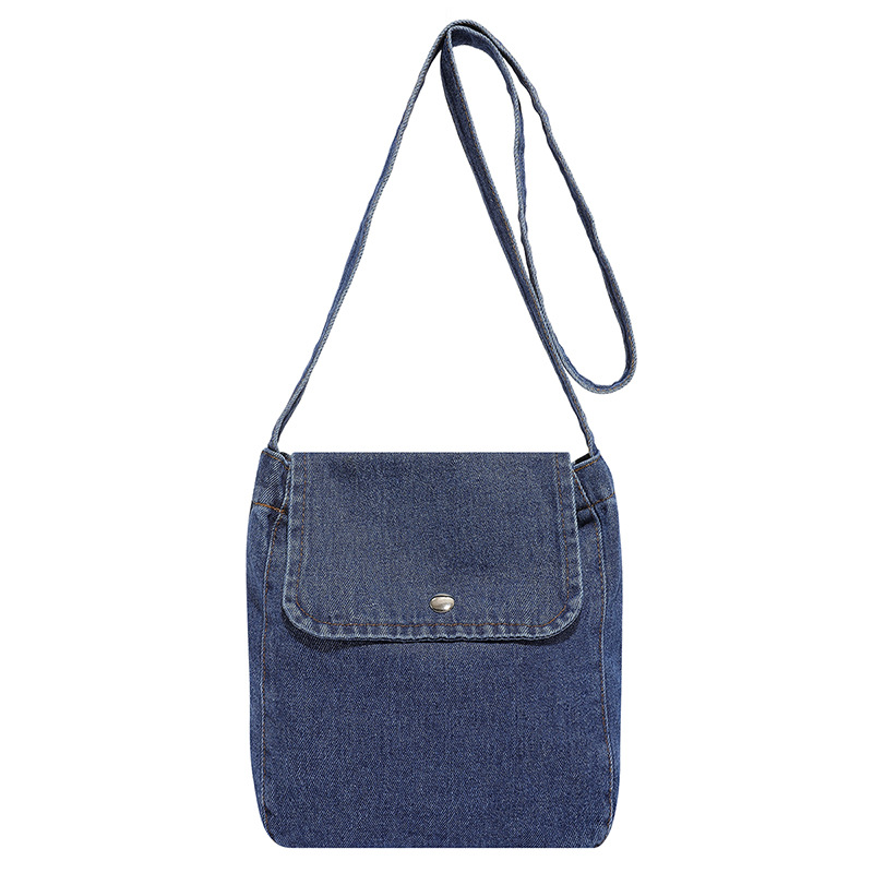 Womens Denim Commuter Crossbody Bag