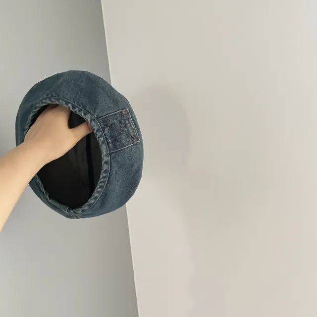 Children's Hat Girls Denim Beret Spring, Autumn And Summer Dark Blue - Shop at LoveMi