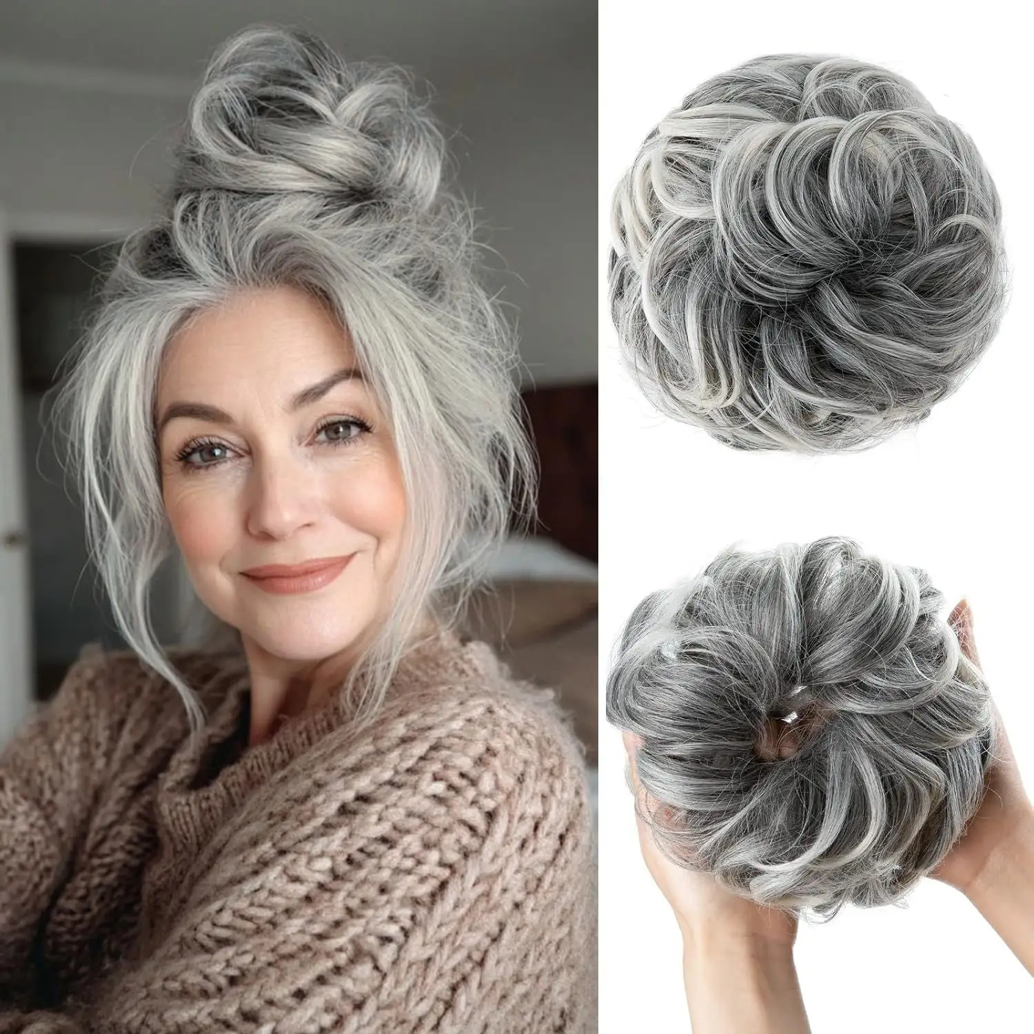 High-temperature Silk Hair Tie Womens Bun Elastic