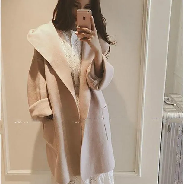 Plus Size Women's Spring And Autumn Thin Coat Pink - Shop at LoveMi