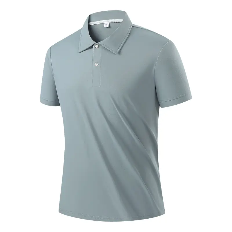 Mens Polo Shirt Sorona Plus-Size Ice Silk Short Sleeve